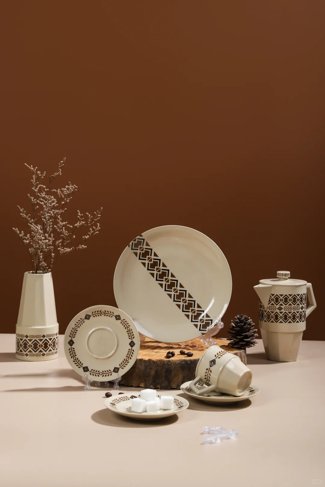 日用瓷毕设作品拍摄|陶瓷咖啡具拍摄