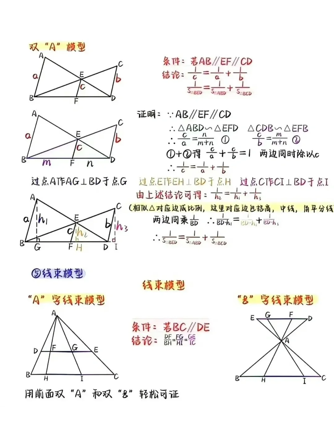 中学数学16种模型整理合集