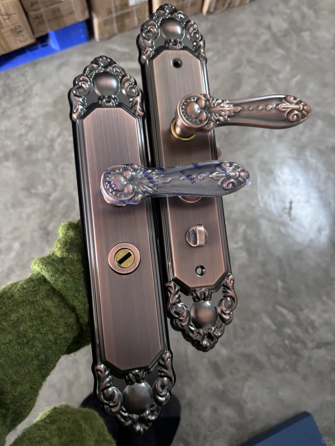 源头锁厂/复古不锈钢防盗门大门锁，机械锁