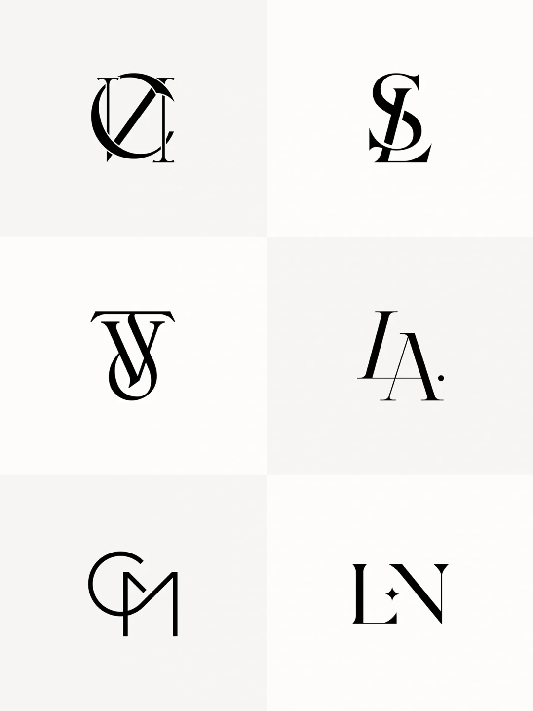 字母组合logo设计合集 简约大气 大牌设计感