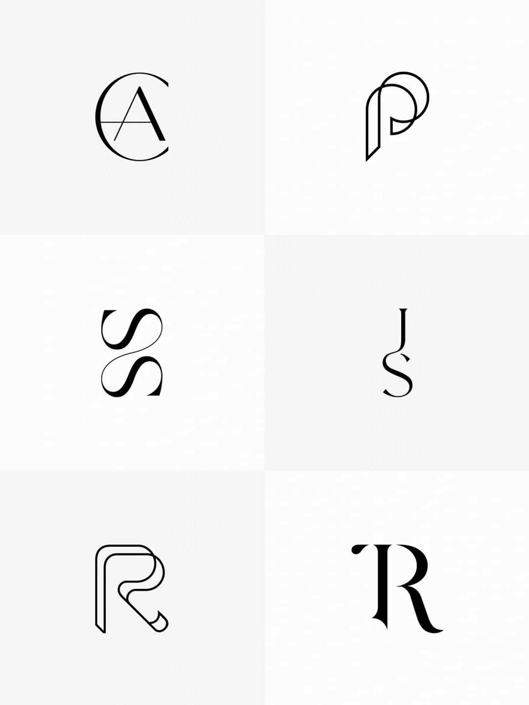 字母组合logo设计合集 简约大气 大牌设计感