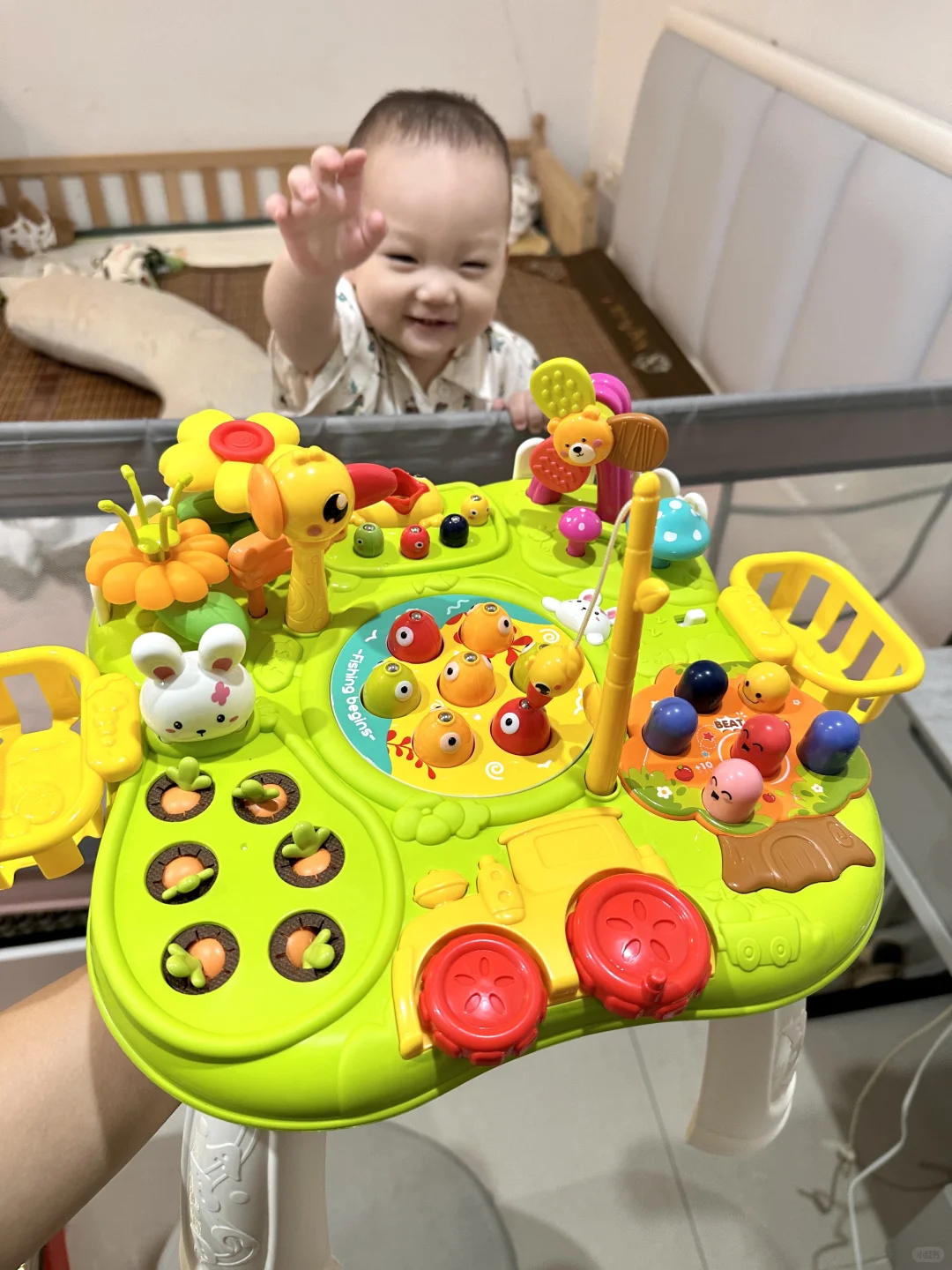 nb！玩具桌硬控他一天！