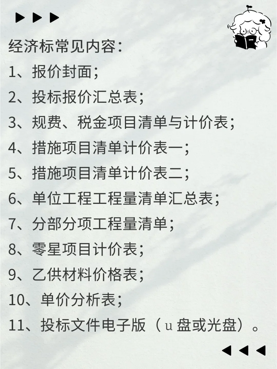 工程量标书整理完毕！速来收藏吧