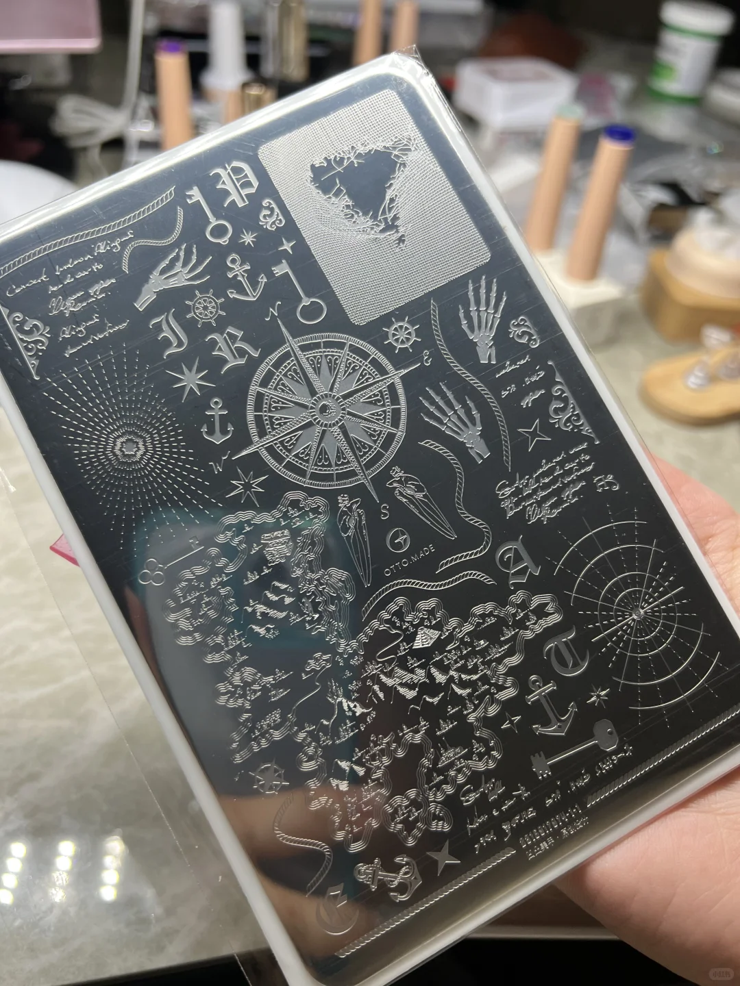 三张美甲印花板实况