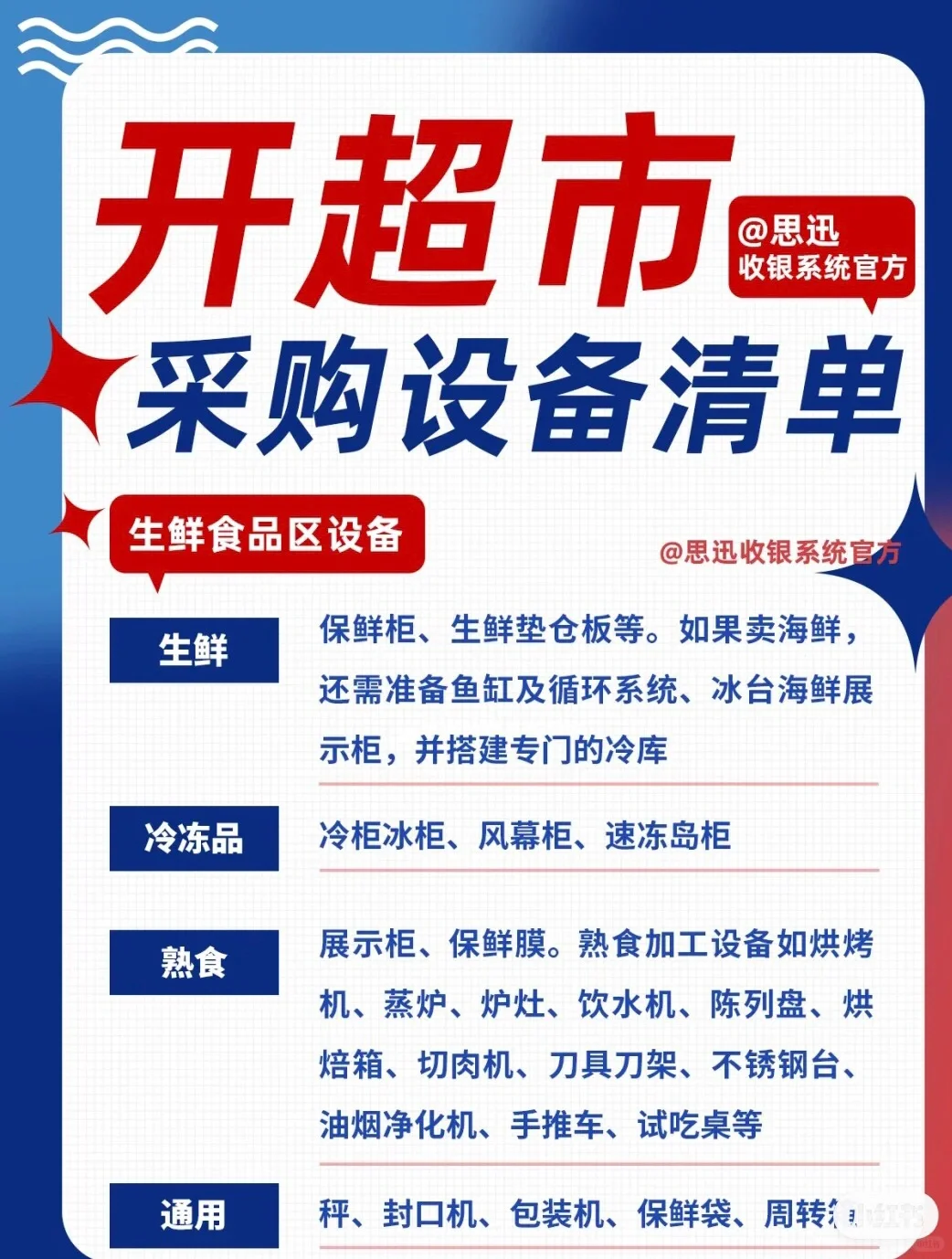 开超市需要哪些设备？采购清单都给你列好了