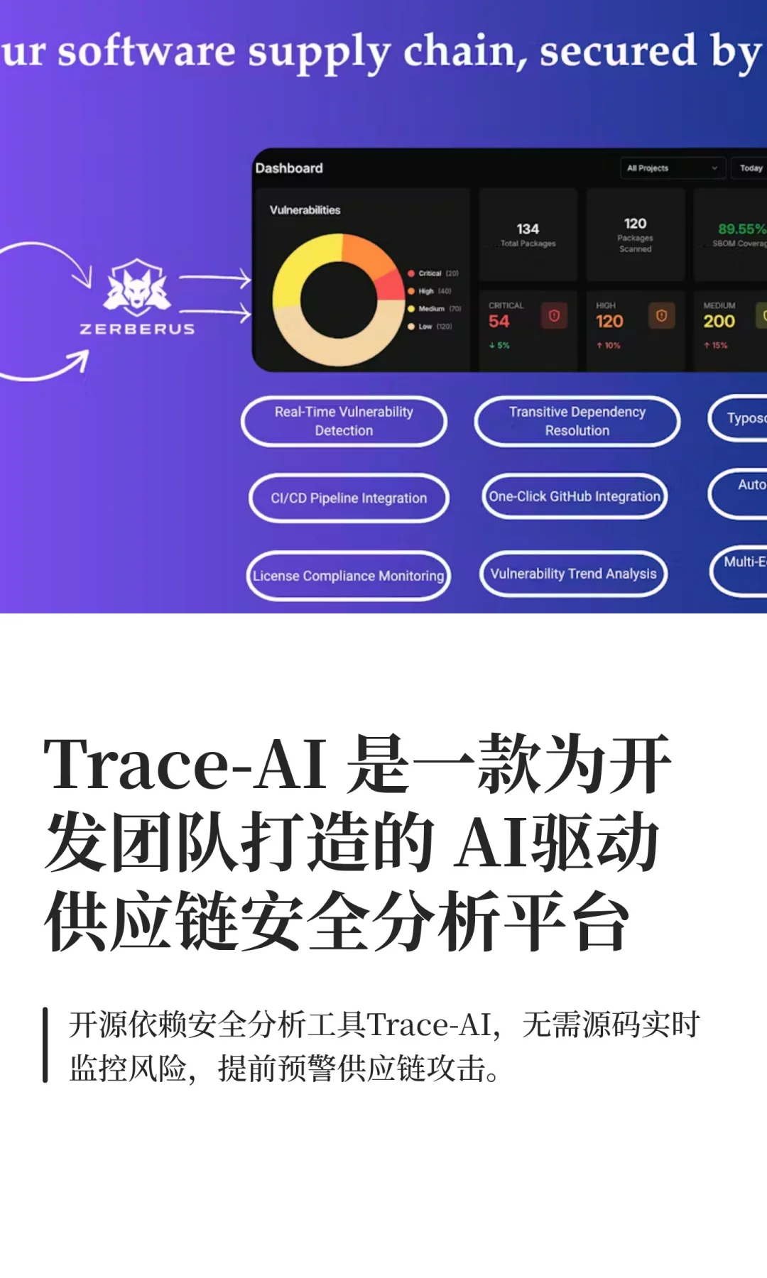 Trace-AI 专为开发团队打造安全分析平台，