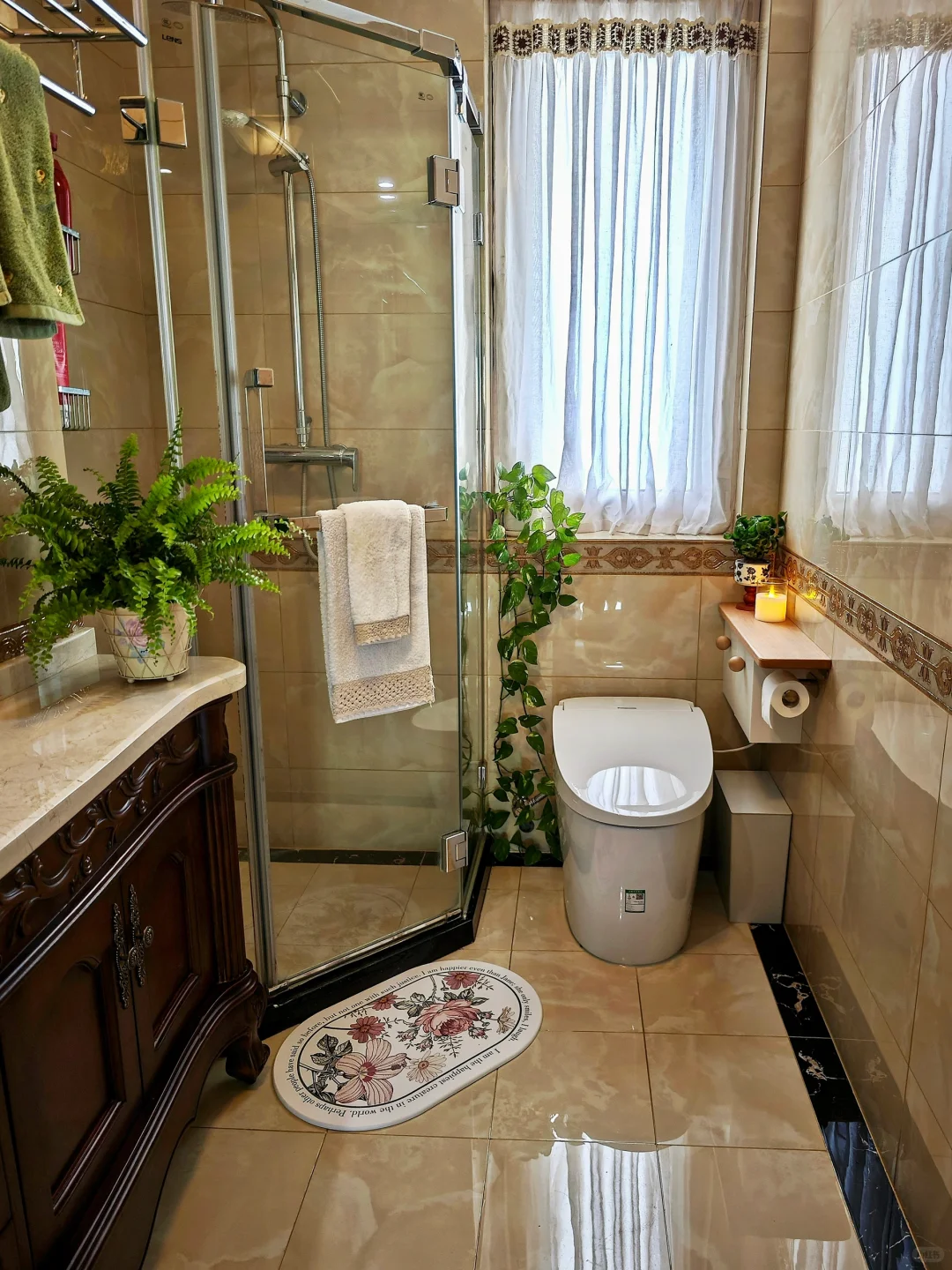 原来5m²卫生间也可以美到闪闪发光✨