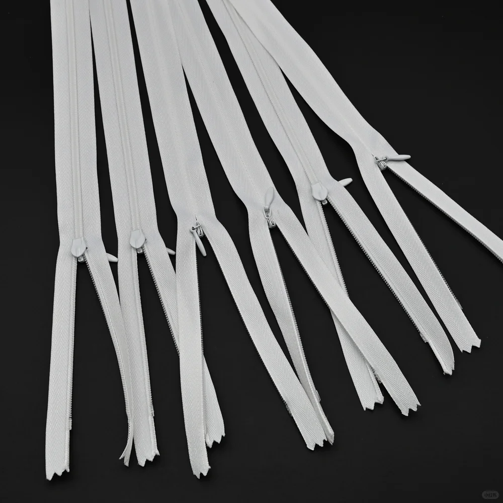 人纹布边隐形拉链高档尼龙隐形成品拉链