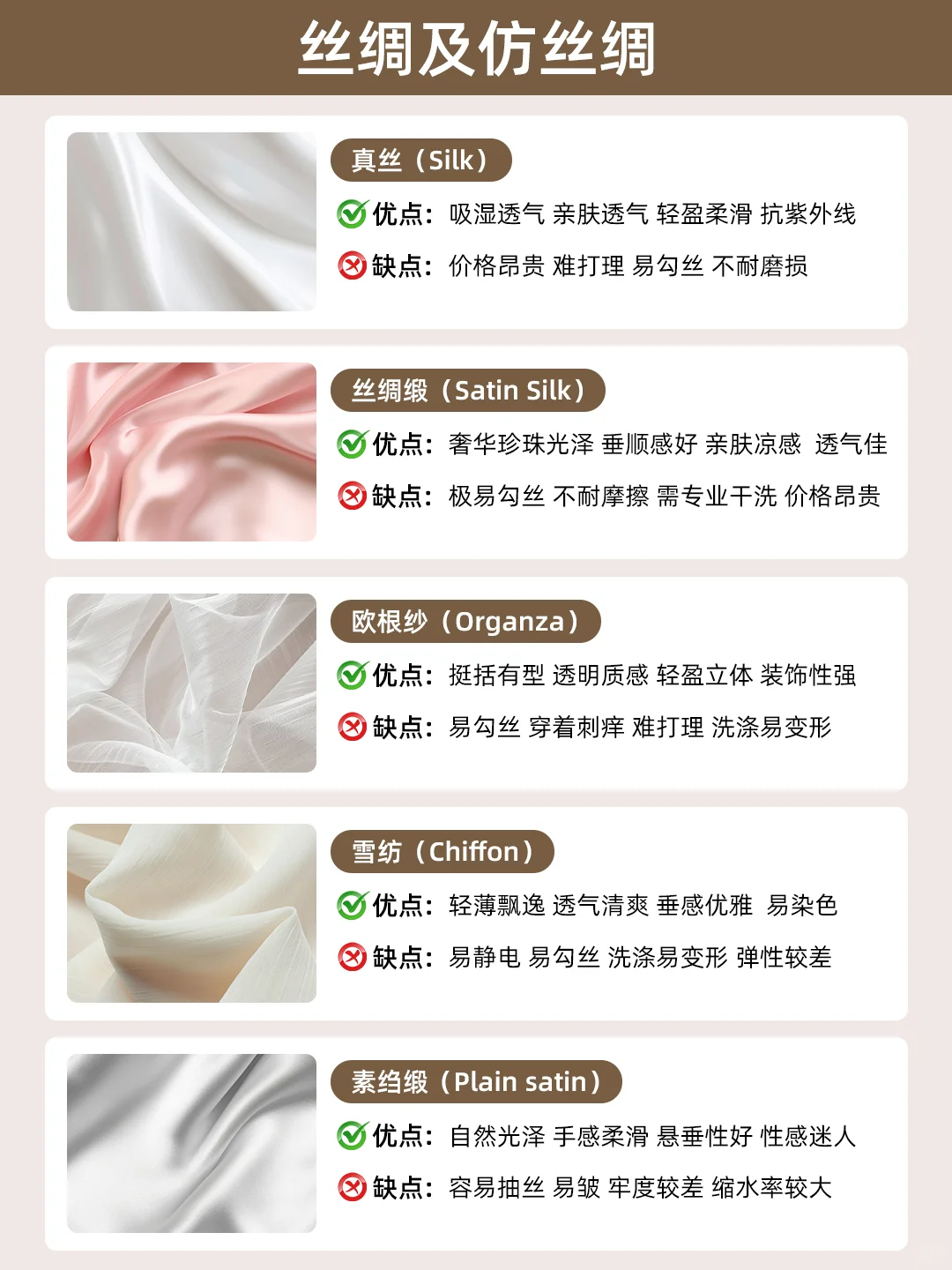 ?面料怎么选不踩雷?30种面料一文说清!
