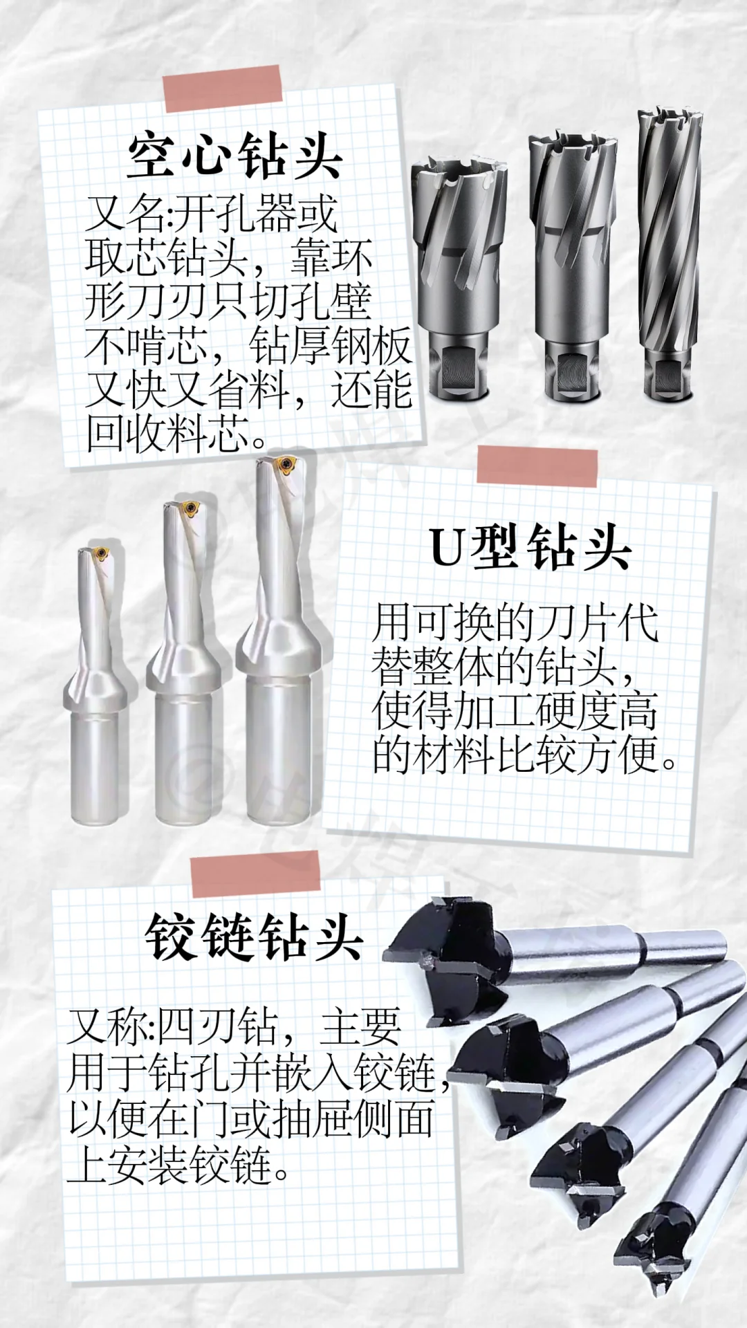 常见的钻头种类