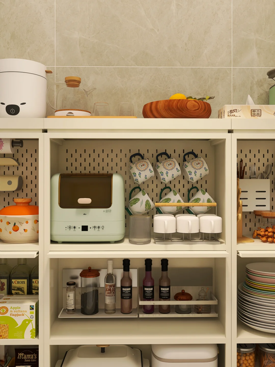 我妈说，你这餐边柜可真能装啊??