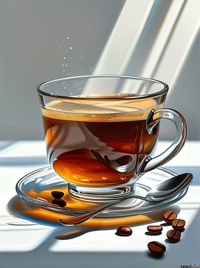 绘画素材:一杯咖啡