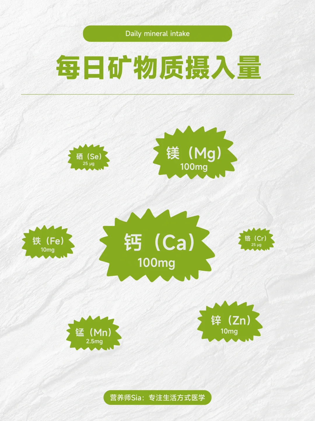 ?矿物质 —— 身体不可或缺的宝藏?