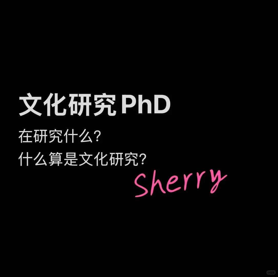 文化研究博士生PhD究竟在研究什么？