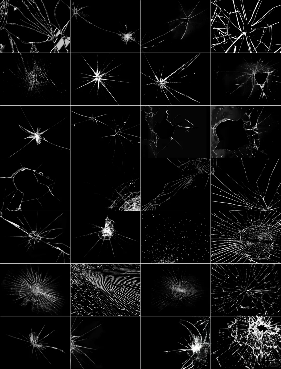 玻璃破碎碎片png素材‖免费分享