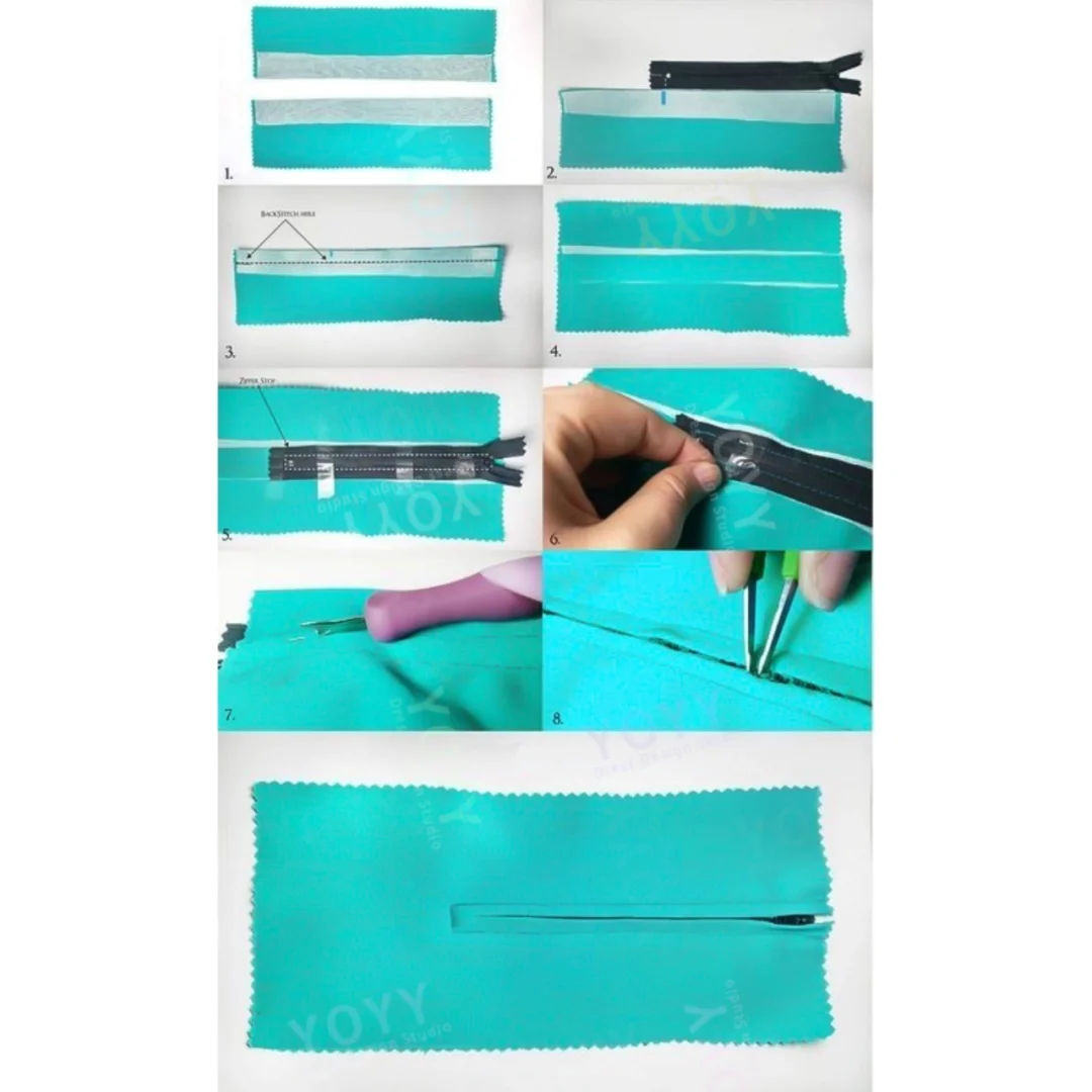 超实用的上隐形拉链步骤图