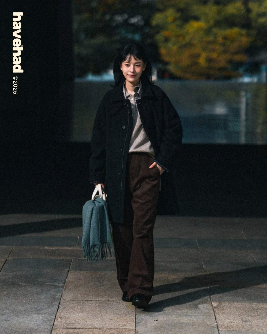 城市羊毛半外套