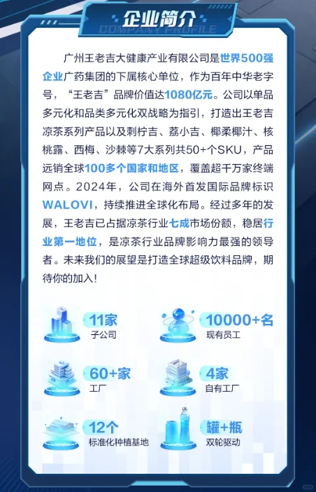 王老吉大健康26届校招正式开启