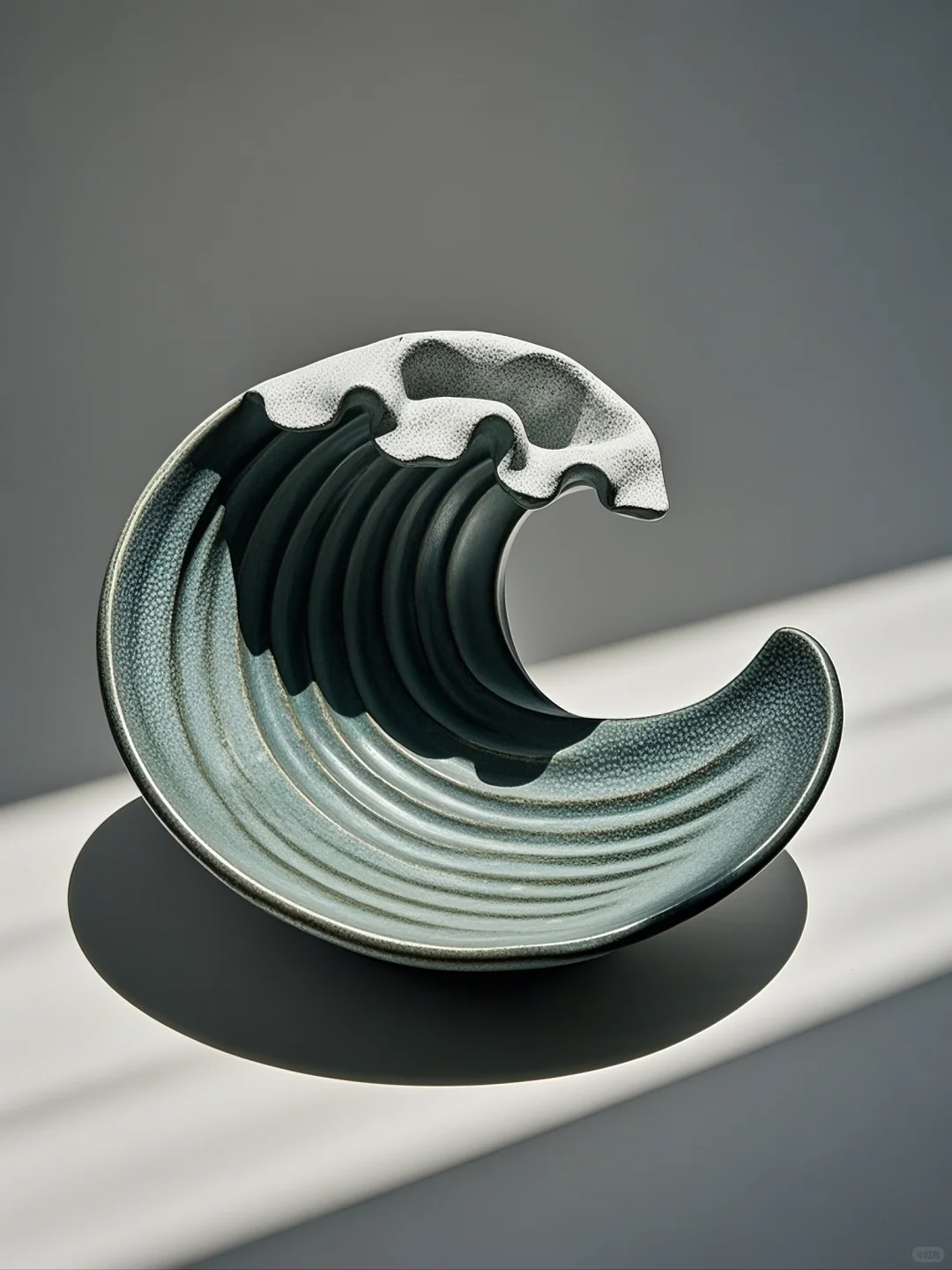 摆盘的高级美学:流动曲线+岩石肌理