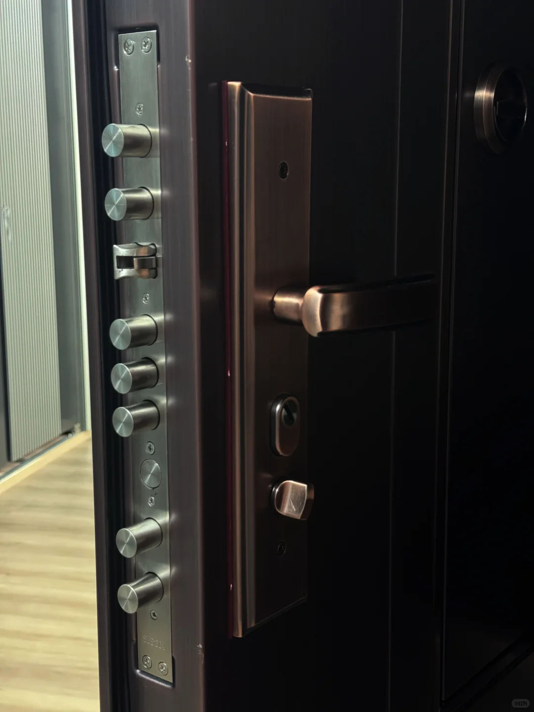 不锈钢防盗门大门锁，6068机械锁，大面板