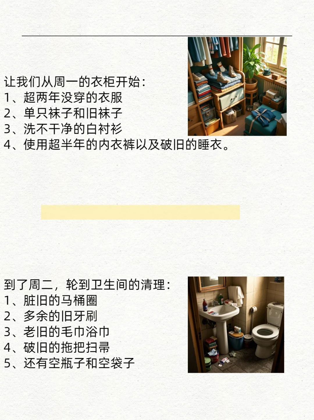每天一小块，整理巨简单