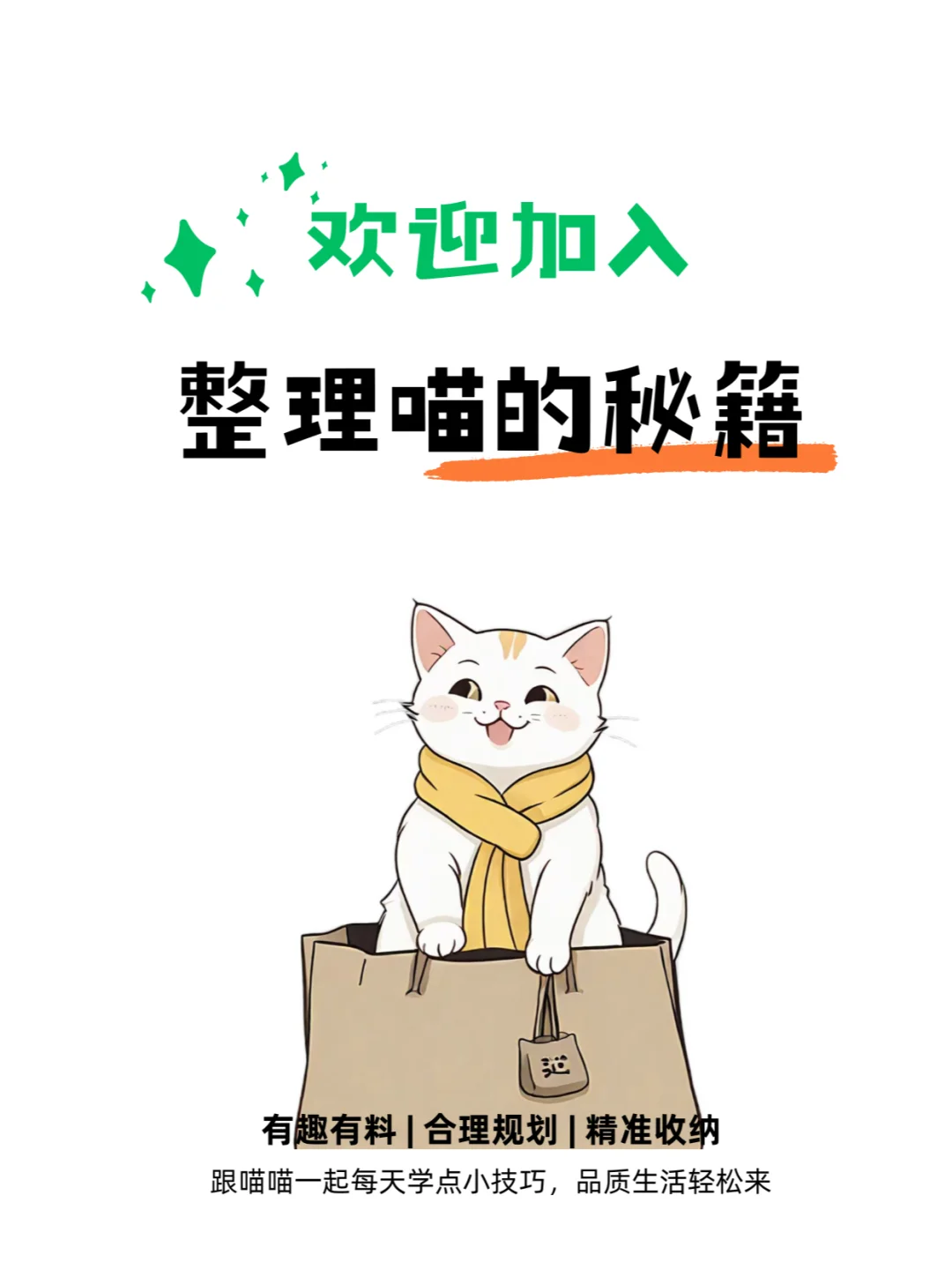 ✨懒人照抄| 每天清一块，整理没那么难