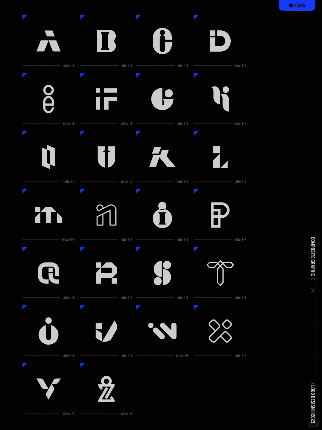 原创❗字母IA-IZ组合图形logo