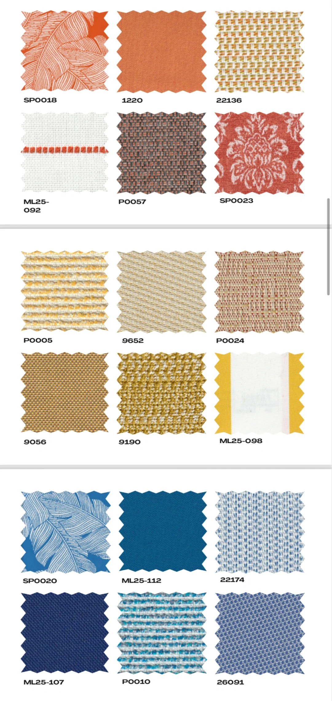 防水户外面料款式也很多