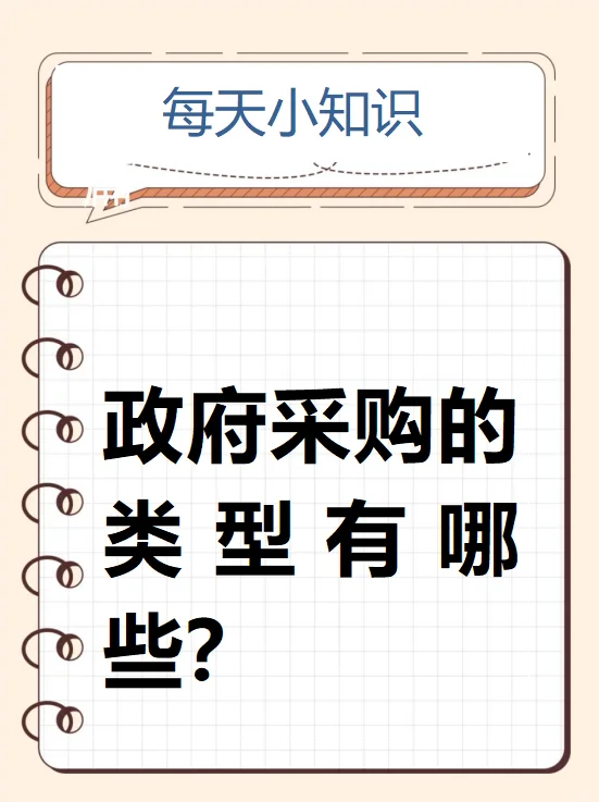 政府采购的类型有哪些?
