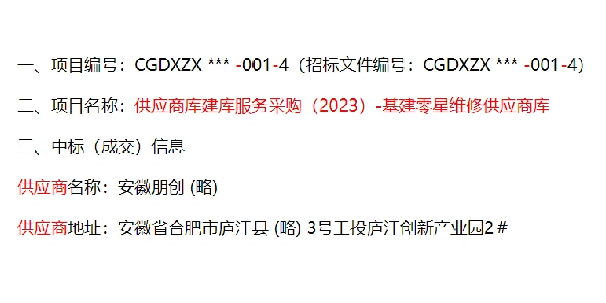 采购服务类标书中标咯