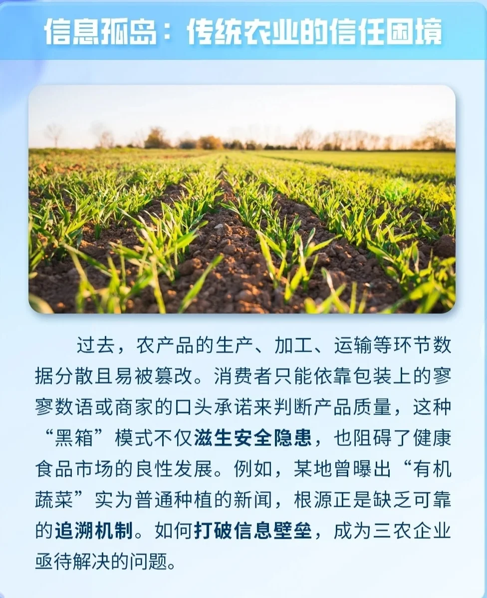 现代农业的智慧溯源之旅 ?