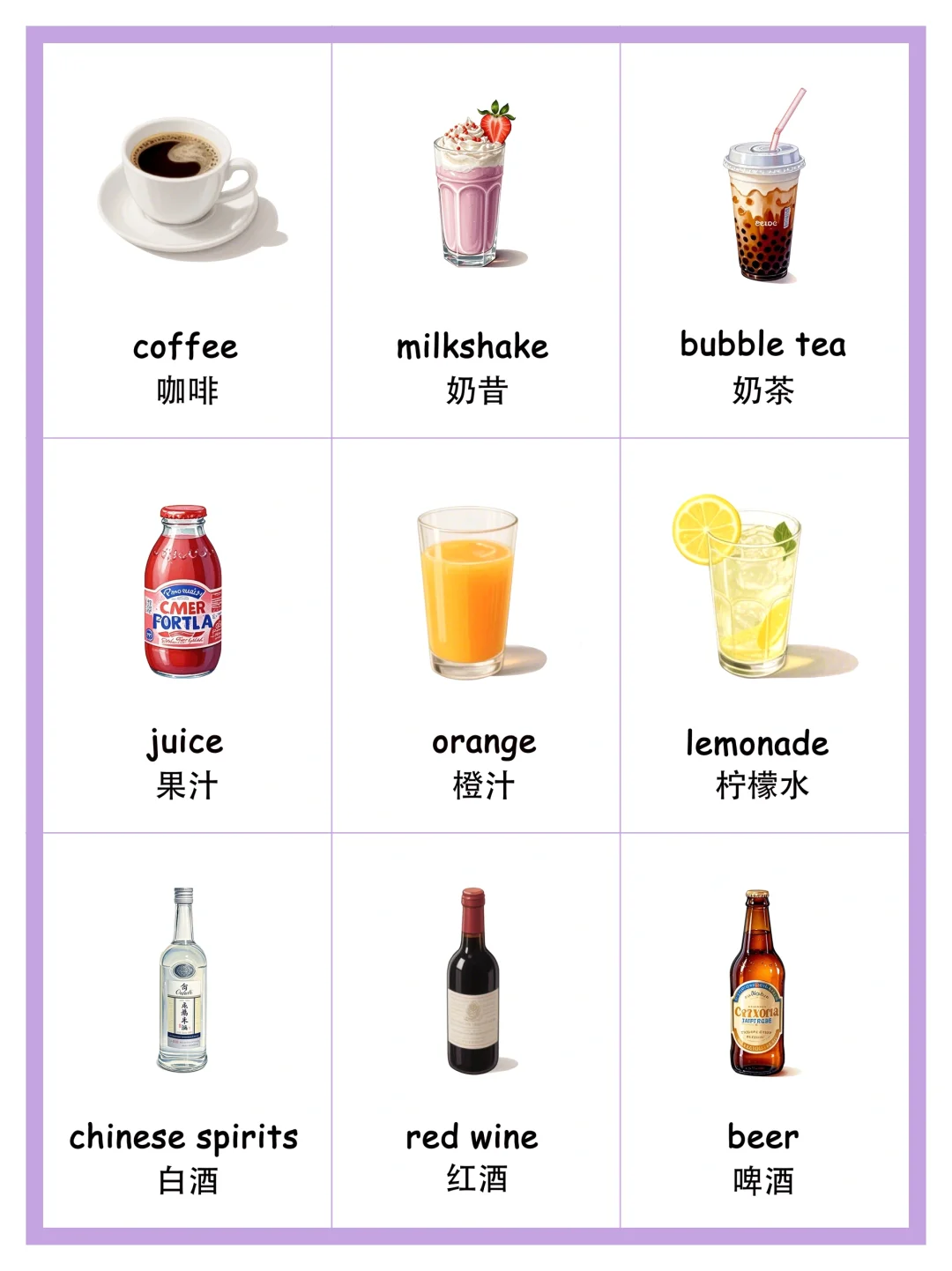 英语单词积累｜饮品篇（二）