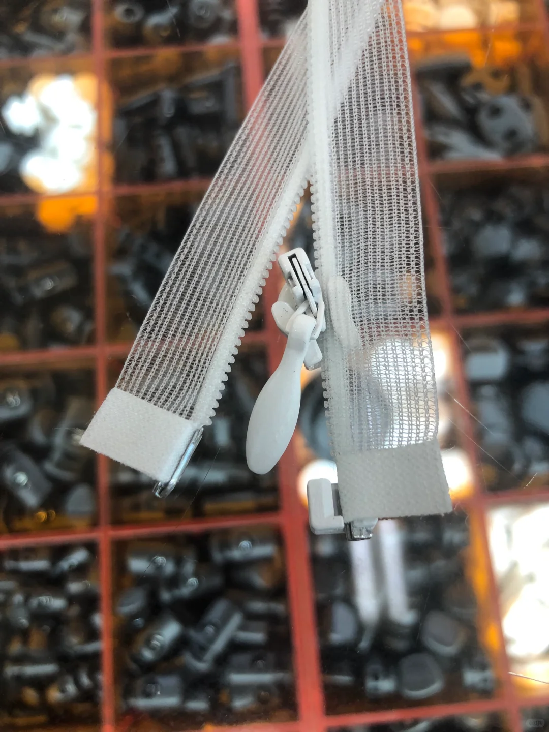 隐形开尾拉链 客订隐形开尾透明布带拉链