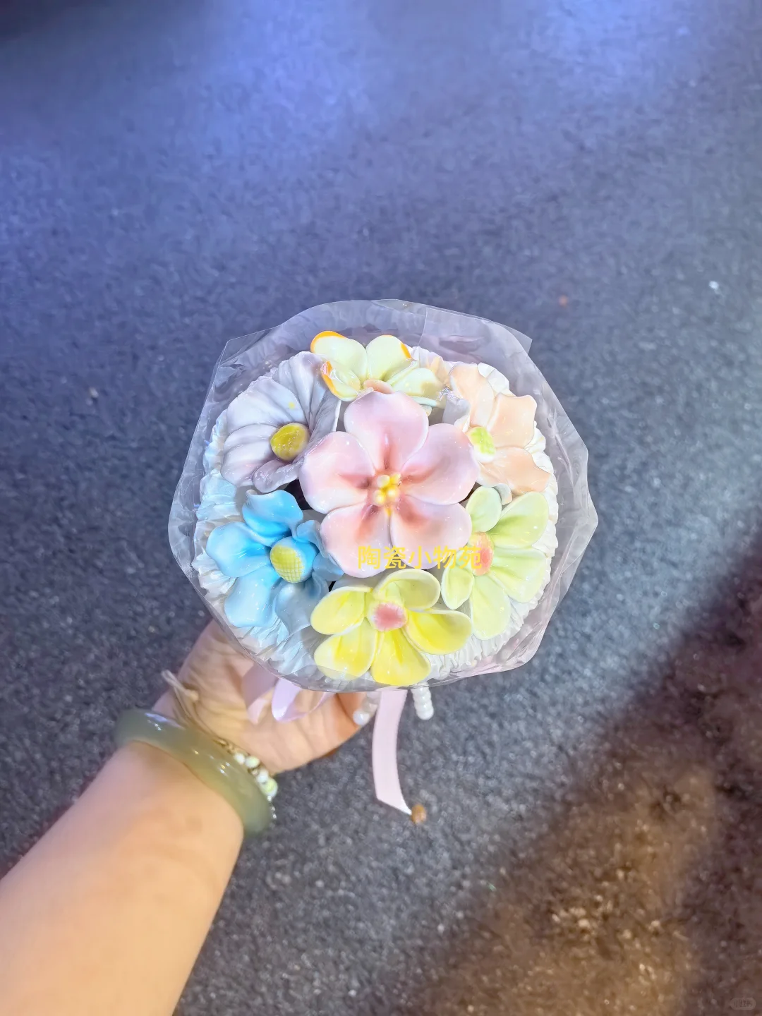 我家的陶瓷花，包花束绝了❗️❗️