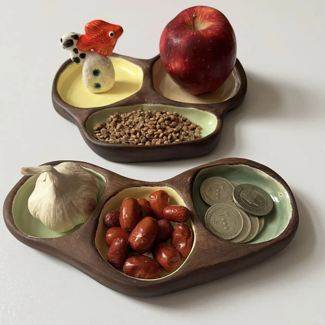 伊朗｜木头和陶瓷做的漂亮餐具?