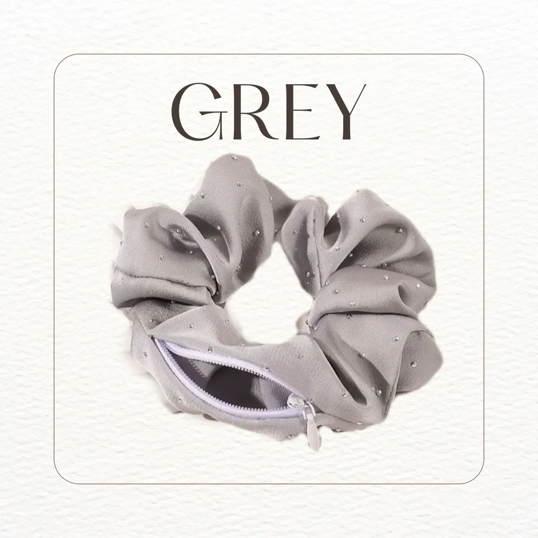 ??灰色多功能大肠发卷隐形拉链