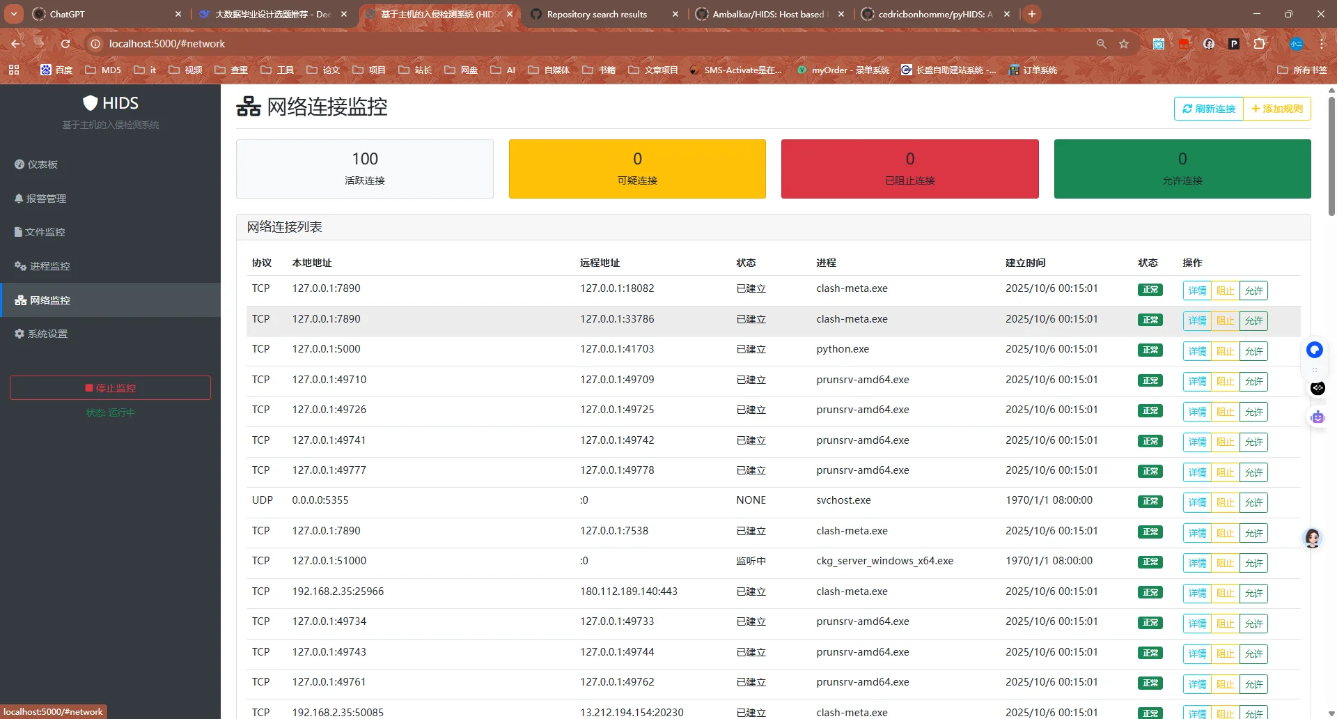 ?基于HIDS的主机入侵检测系统