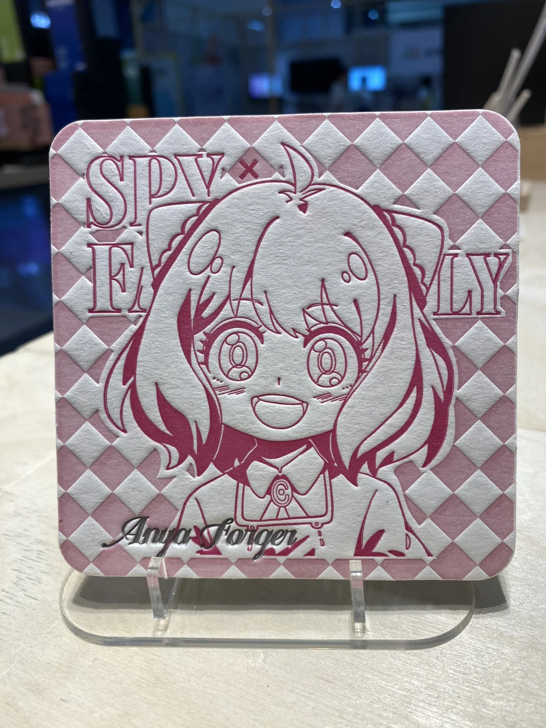 阿尼亚2mm厚的纸杯垫