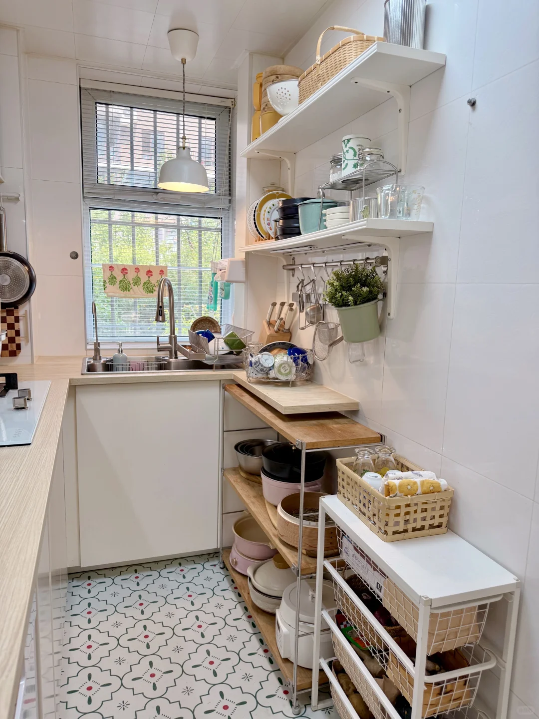 拯救一字型小厨房的两个置物架！！