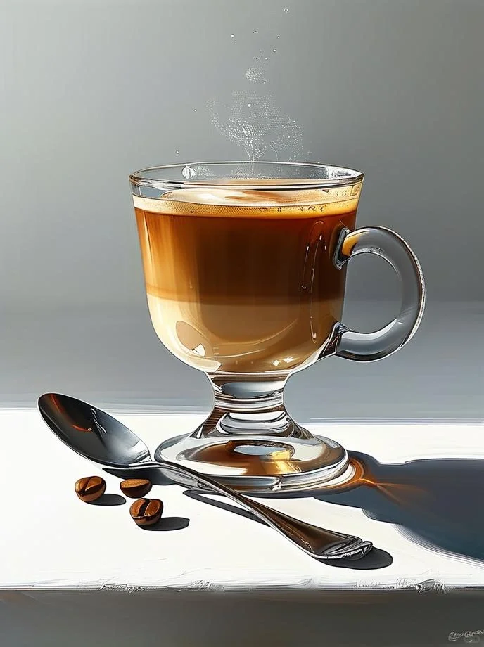 绘画素材:一杯咖啡