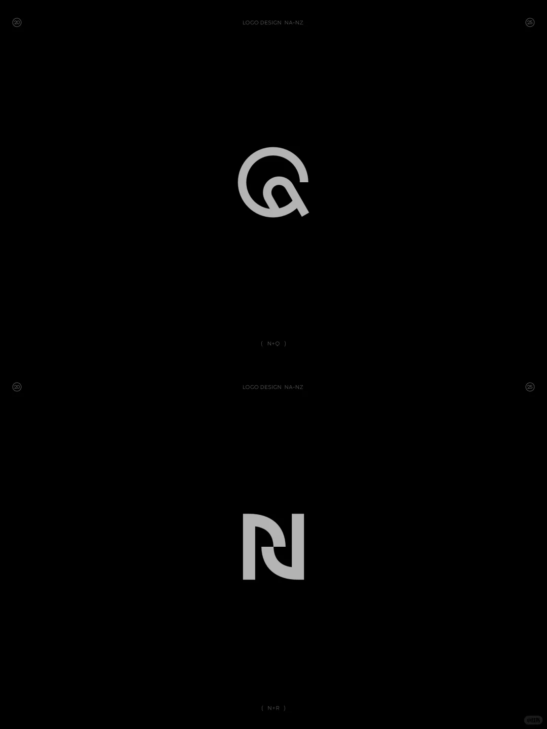 原创❗字母NA-NZ组合图形logo