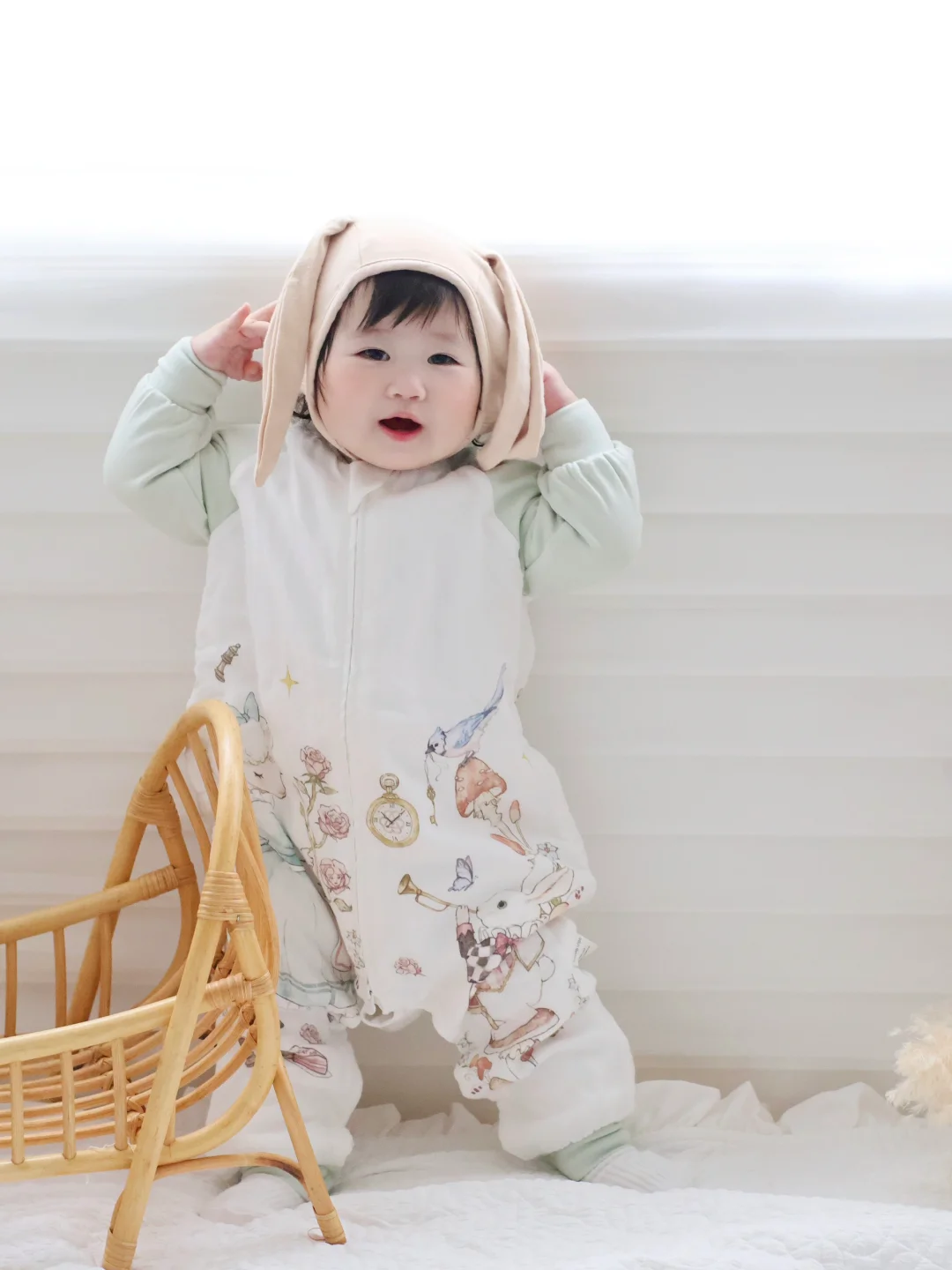 秋季带娃怕踢被着凉？?童话风睡袋救大命