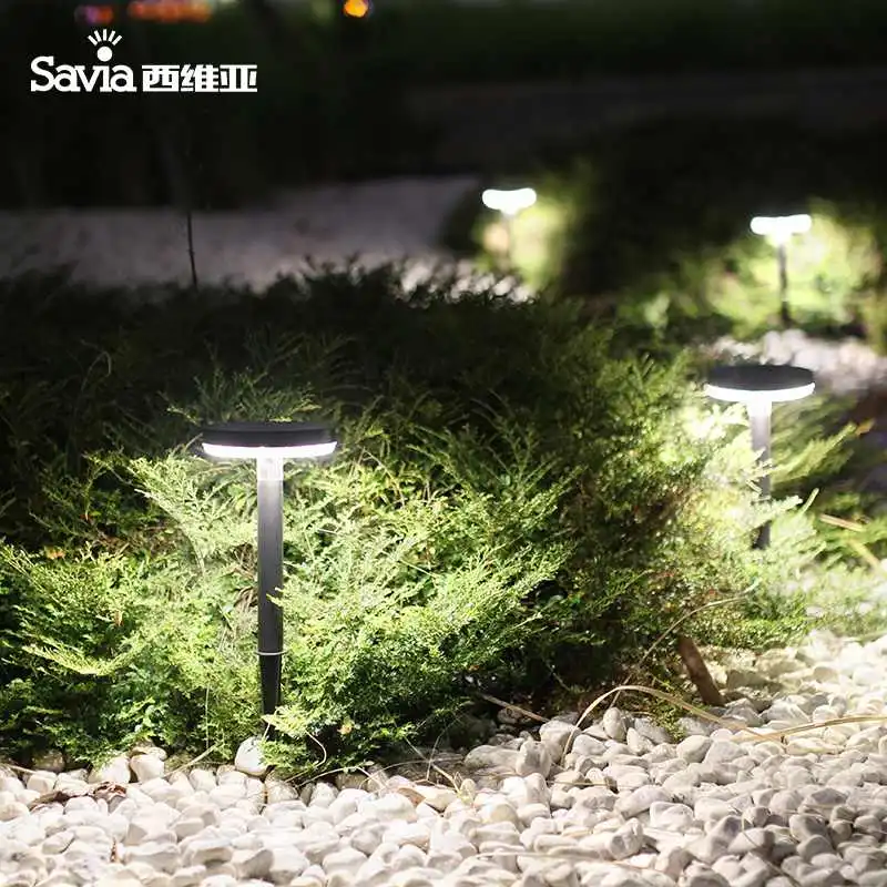 savia太阳能户外防水地插灯免接线草坪
