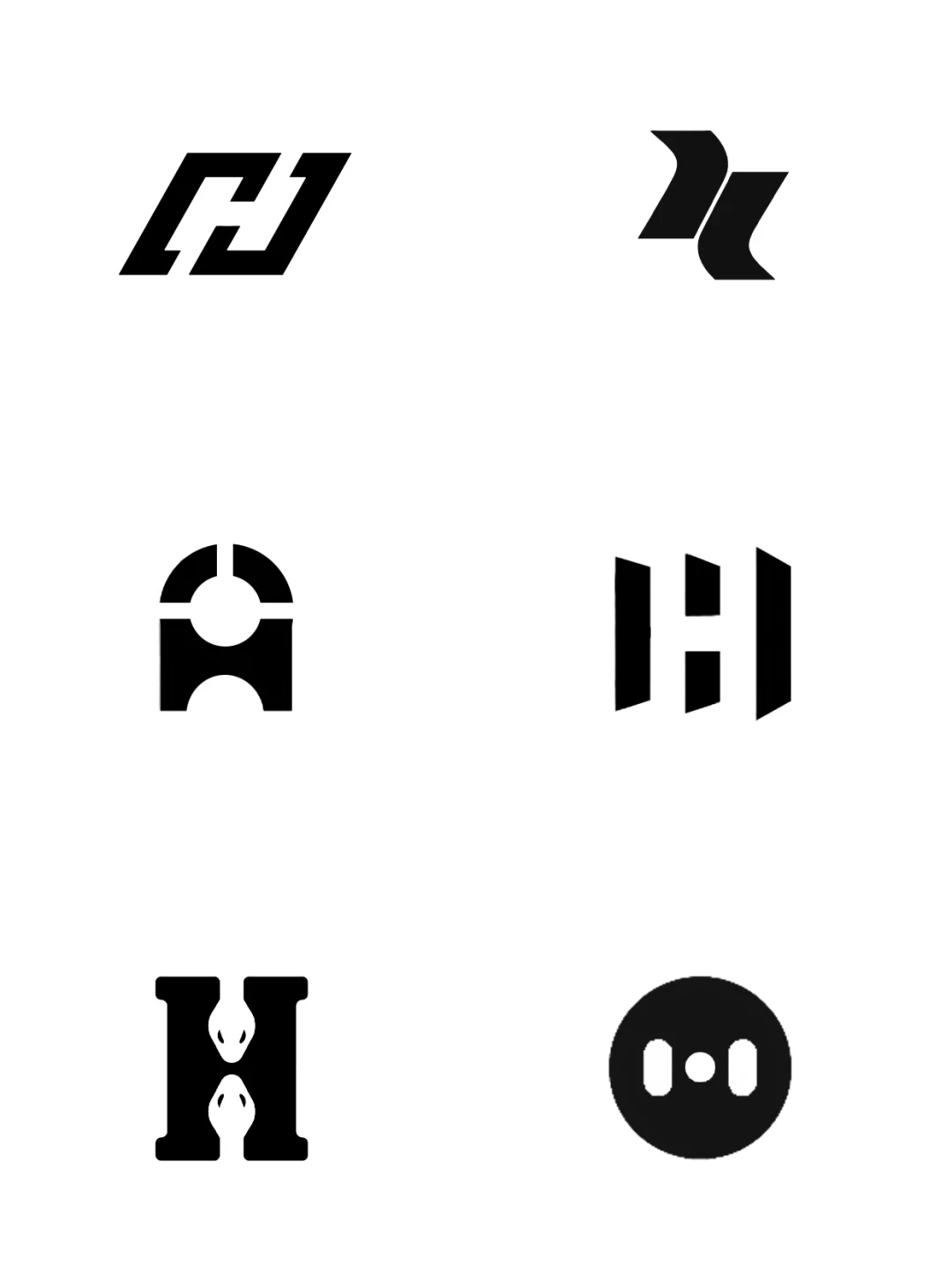 ✨H字母logo灵感500款|极简&高级感合集