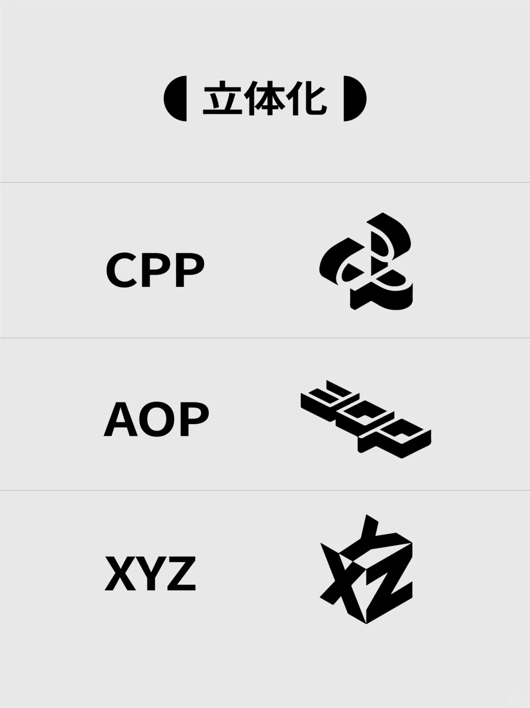 三字母LOGO的经典套路