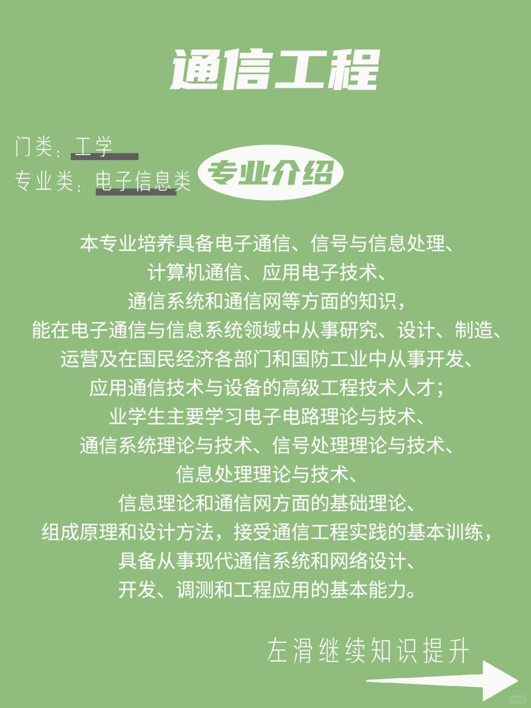 每天了解一个专业——通信工程