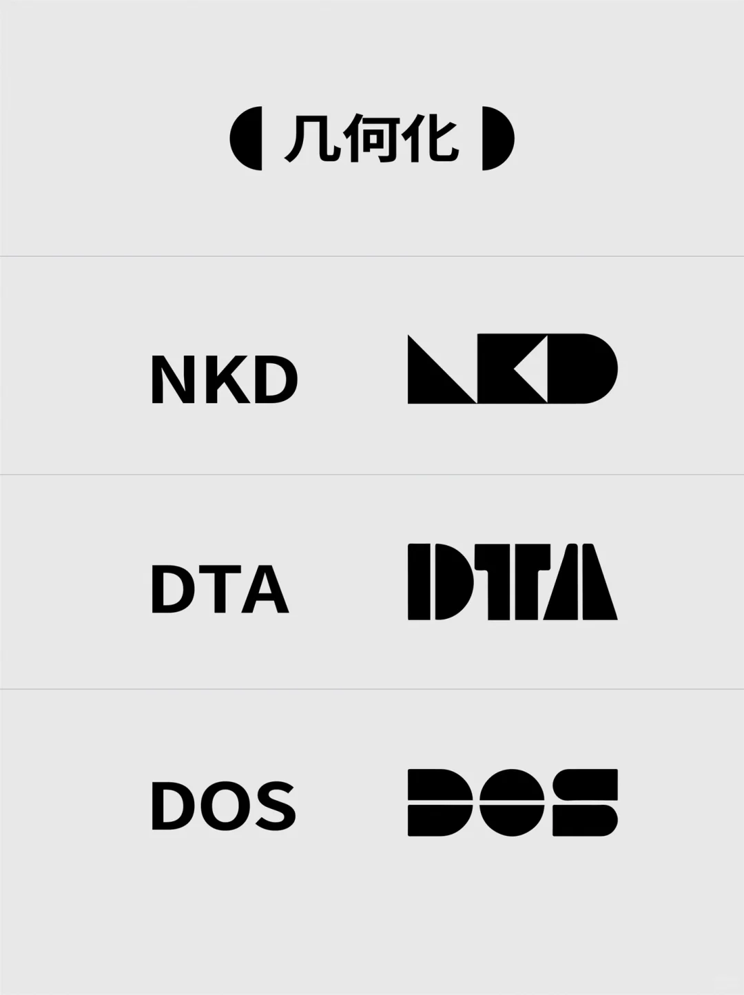 三字母LOGO的经典套路