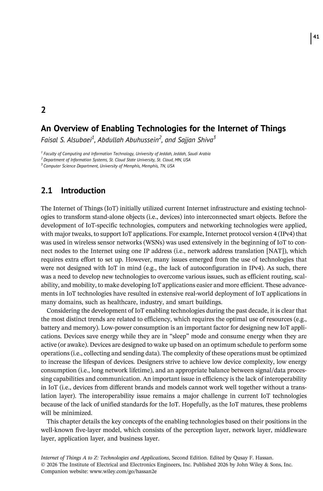 物联网A到Z:技术与应用