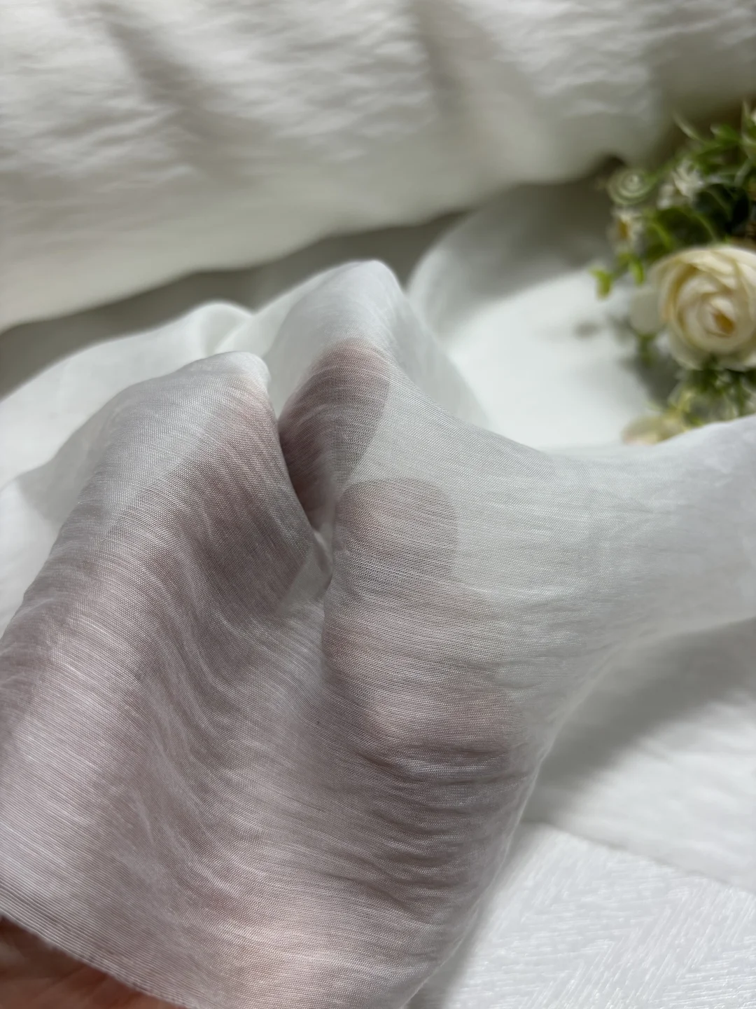 19.9元5米，白色天丝棉轻薄布料里衬透气吸汗