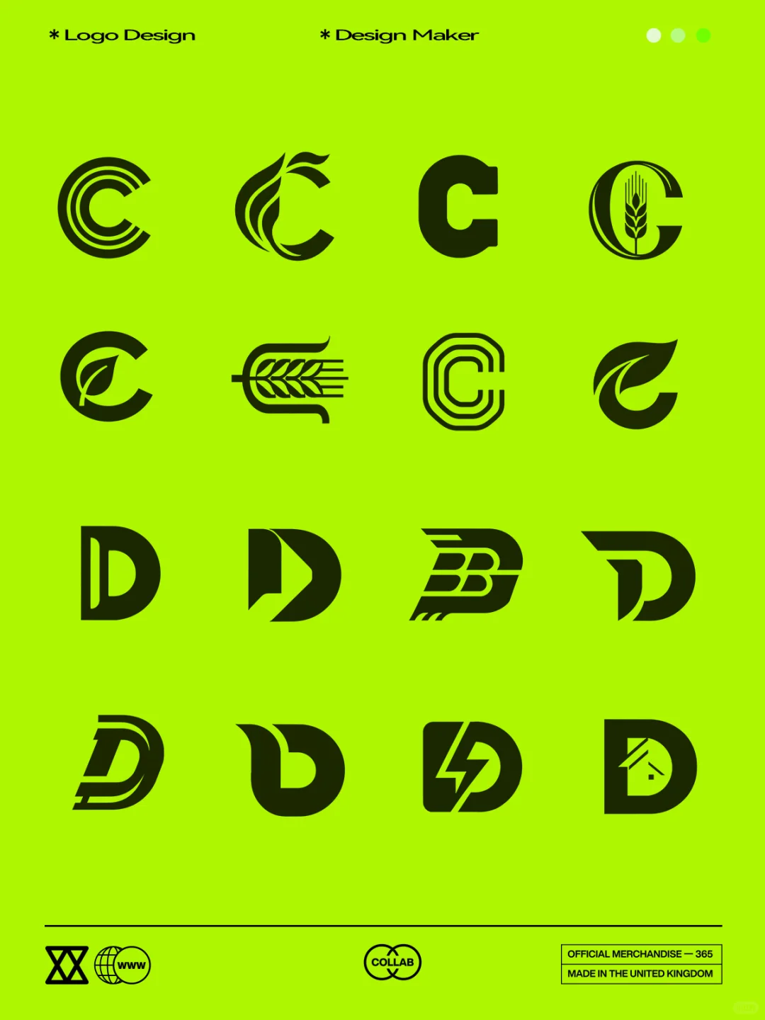 拿去用｜英文字母logo标志创意字体设计